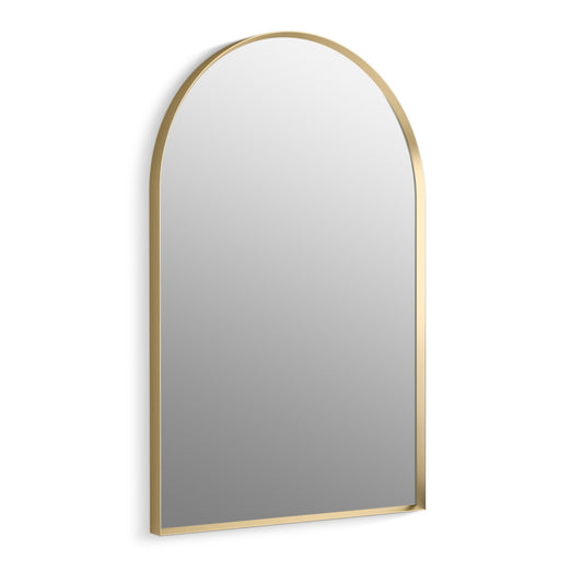 Kohler Essential 24 in. X 36 in. Arch Framed Mirror in Moderne Brushed Gold