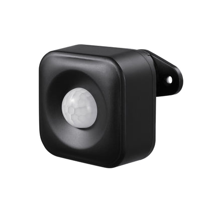 Globe Black/White Plastic Wireless Motion Sensor W/Light