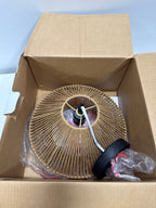 Savannah 1-Light Paper Twine Semi Flush Mount