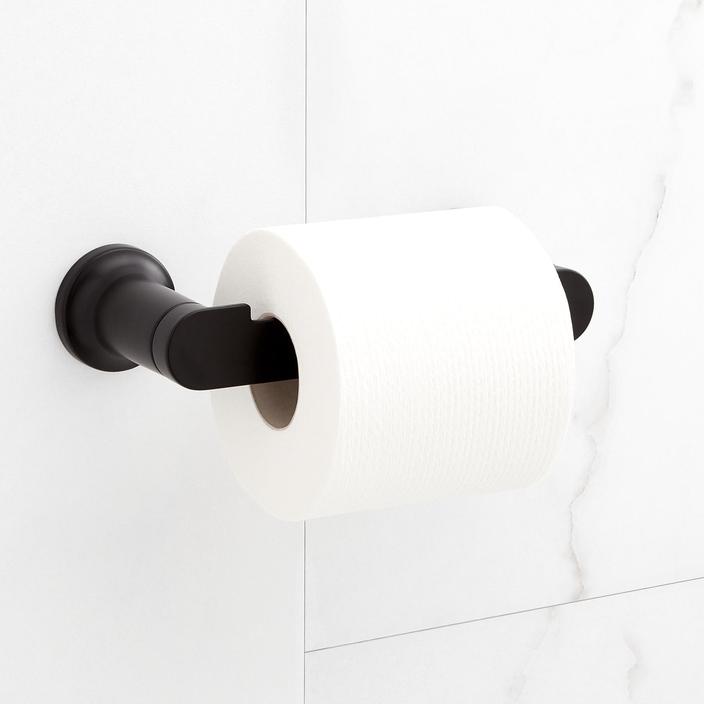 Signature Hardware 953658 Berwyn Wall Mounted Toilet Paper Holder Matte Black