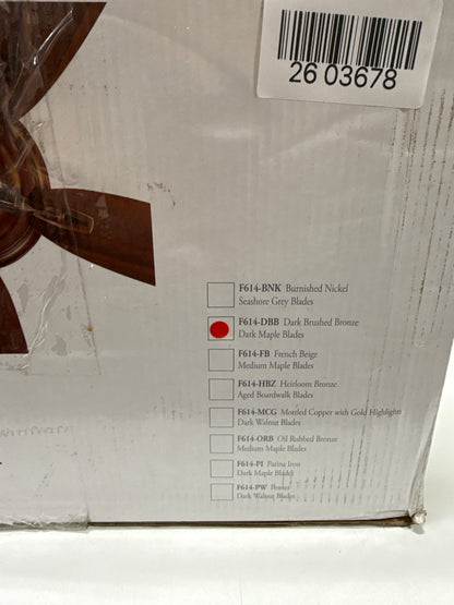 Minka-Aire F614-DBB Timeless 54 Inch Ceiling Fan in Dark Brushed Bronze Finish