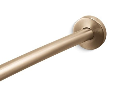 Kohler K-9351 Expanse 60" - 72" Adjustable Curved Shower Rod with Contemporary Design Vibrant Brushed Bronze