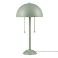 Globe Electric Novogratz X 65850 Haydel 21" 2-Light Table Lamp, Sage Green, Double on/Off Pull Chain