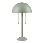 Globe Electric Novogratz X 65850 Haydel 21" 2-Light Table Lamp, Sage Green, Double on/Off Pull Chain