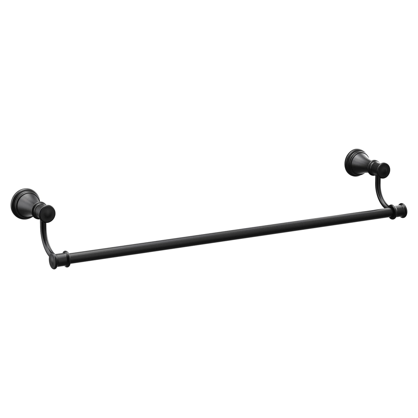 Moen YB6424 Belfield 24" Towel Bar Matte Black Bathroom Hardware and Accessories Bathroom Hardware Towel Bars