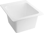 PROFLO PFLT1720D 20" Drop In Single Basin SMC Laundry Sink - White