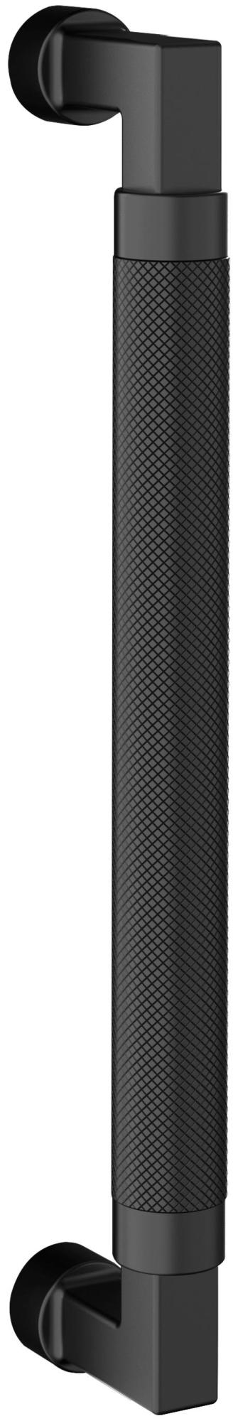 Scratch Baldwin 2582 Gramercy Knurled 10 Inch Center to Center Single Door Pull from the Estate Collection Satin Black