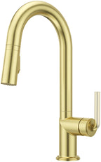 Pfister GT572-TNT Tenet 1.8 GPM Single Hole Pull Down Bar Faucet - Less Handle Brushed Gold Faucet Bar Single Handle