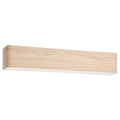 Dublin 24.37 in. W X 4.33 in. H 1-Light Natural Wood LED Bathroom Vanity Light with White Acrylic Diffuser