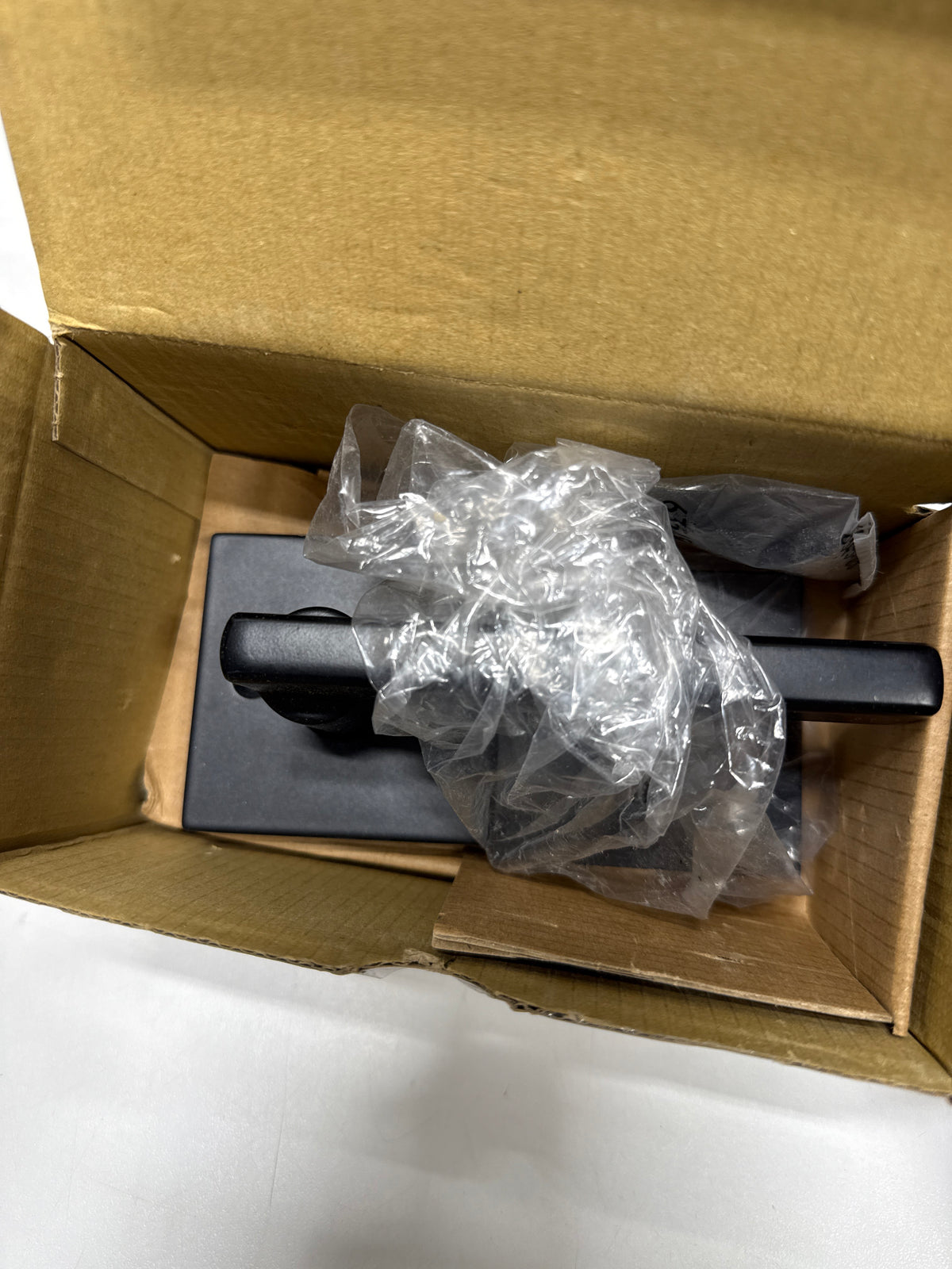 Kwikset 968Hflsqtv1 Halifax Lever Non-Turning Dummy Interior Pack - Black