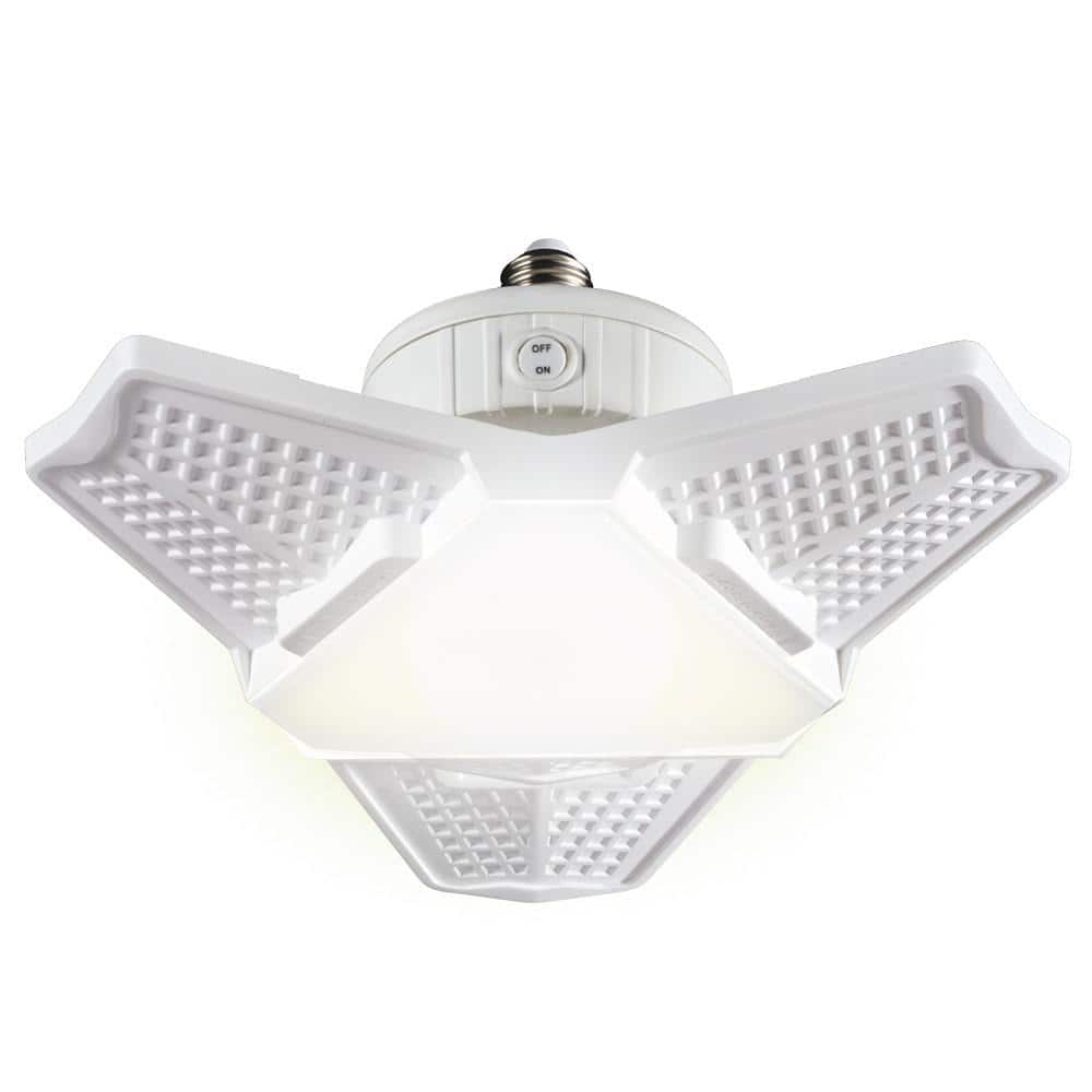 20-Watt 72 LED Lamp Lights 6500K Garage Ultra-Bright