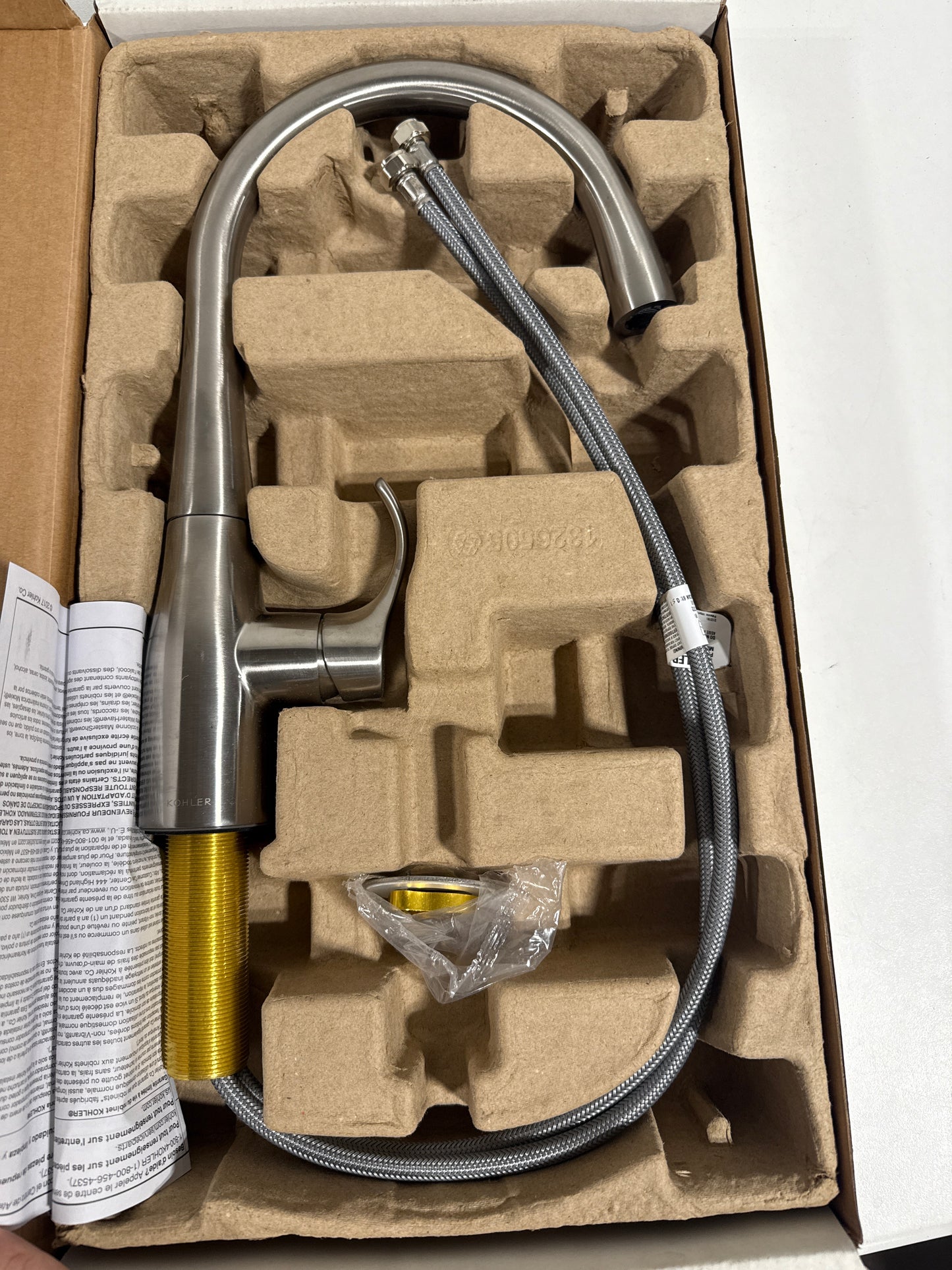 KOHLER K-22034-VS Simplice(R) Bar Sink Faucet, Vibrant Stainless