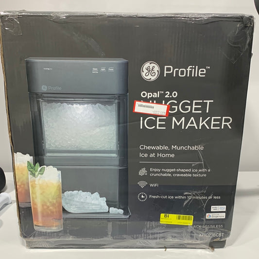GE Profile Opal 2.0 24-lb. Portable Ice maker Nugget Ice Production Black Stainless