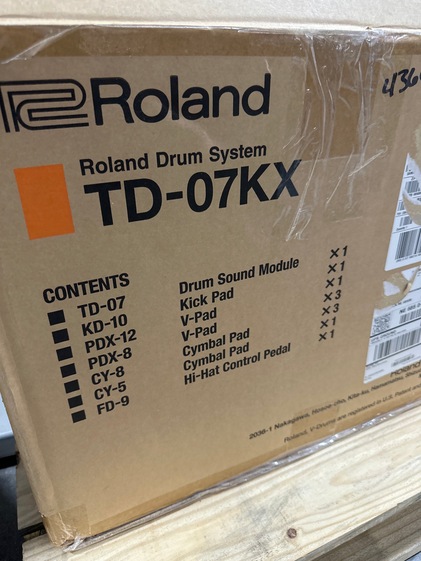 Roland V-Drum Kit Pedal - TD-07KX with Drum Stand Kit