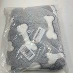 GabeFish Cozy Plush Dog Pjs Fleece Pajamas for Dogs Soft Long Sleeve Four Legs Cute Onesie for Pets Grey 3X-Large