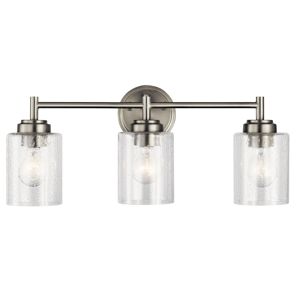 Kichler Winslow 3 Light 22" Wide Bathroom Vanity Light Brushed Nickel