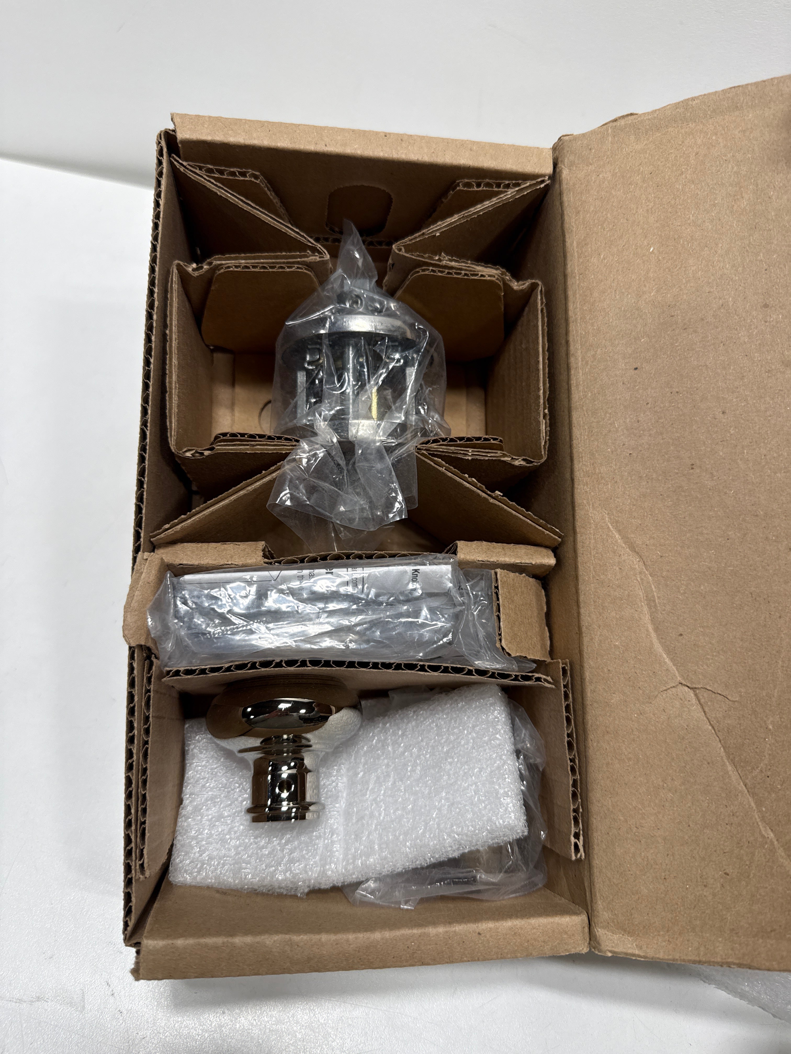 Baldwin PS.TRA.TRR Traditional Passage Door Knob with Round Rose Lifetime Polished Nickel