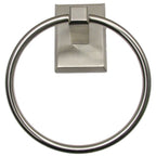 Scratch Utica Towel Ring Satin Nickel - *Tools Hardware & Misc