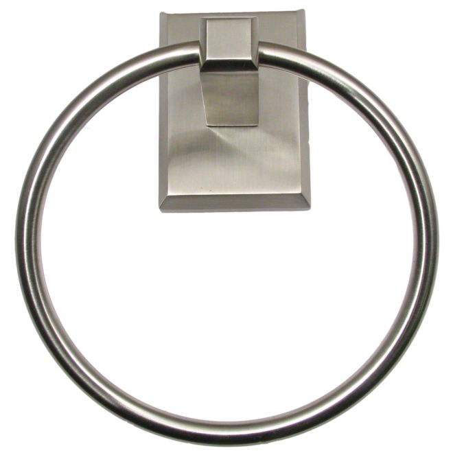 Scratch Utica Towel Ring Satin Nickel
