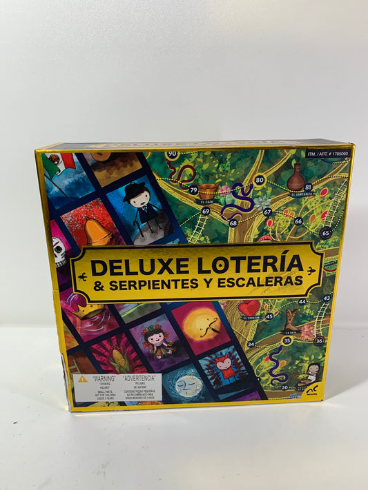 DELUXE LOTERIA and SERPIENTES Y ESCALERAS TRADITIONAL MEXICAN FAMILY GAMES