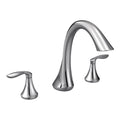 Moen Eva Chrome Two-Handle Deck Mount Roman Tub Faucet Trim Kit Valve Required T943 - *Plumbing