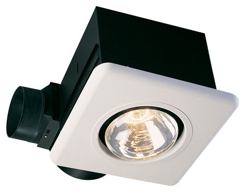 Air King AK917 Combination Heater 70 CFM 3.5 Sone Ceiling Mounted Bath Fan White Ventilation Exhaust Fans Bath Fans