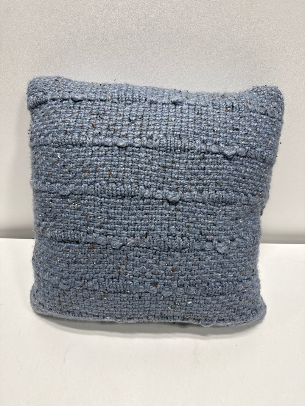 Square Marled Knit Pillow Light Blue - Threshold - *Home Decor & Curtains