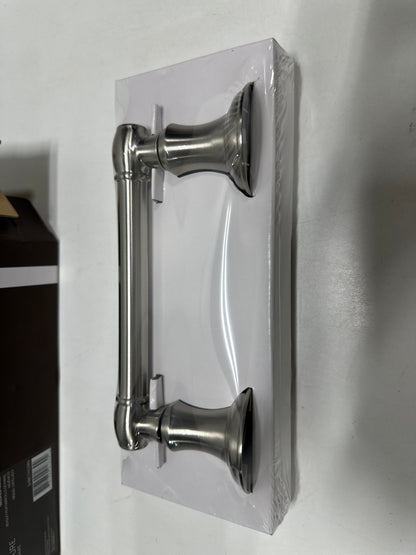 Signature Hardware 948235 Beasley Wall-Mounted Toilet Paper Holder Brushed Nickel