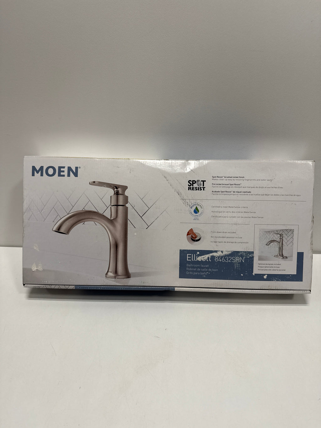 Moen Ellicott Single Handle Bathroom Faucet Brushed Nickel