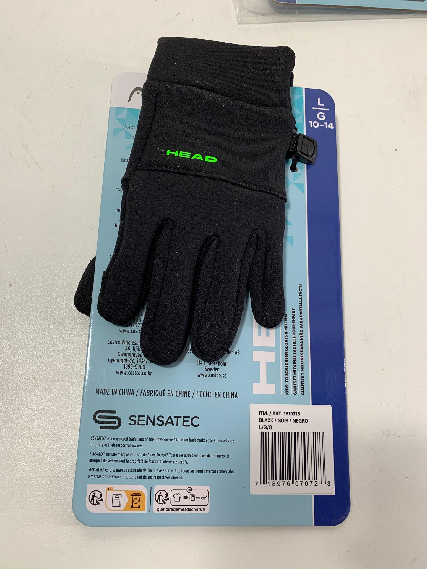 5 Pairs - HEAD Kids’ Touchscreen Gloves L 10-14