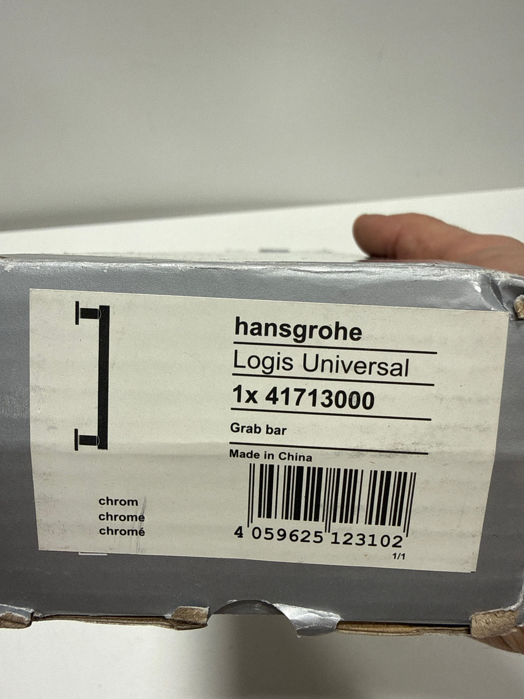 Hansgrohe 41713 Logis Universal 12" Grab Bar Chrome