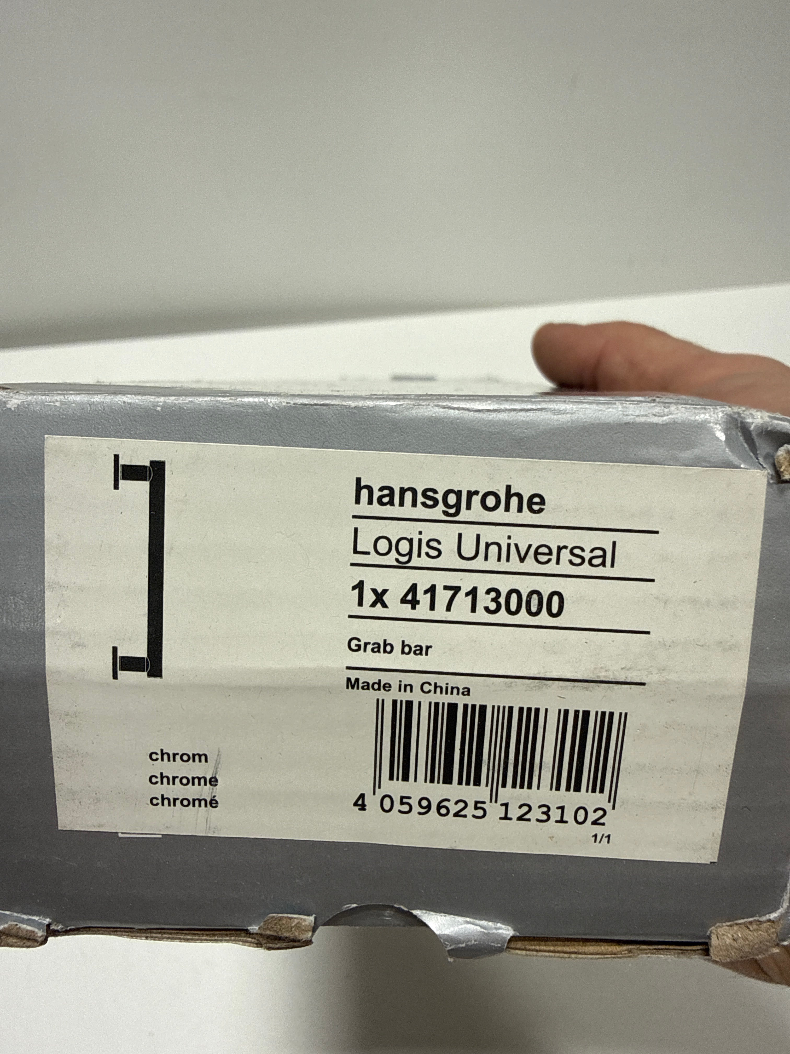 Hansgrohe 41713 Logis Universal 12" Grab Bar Chrome