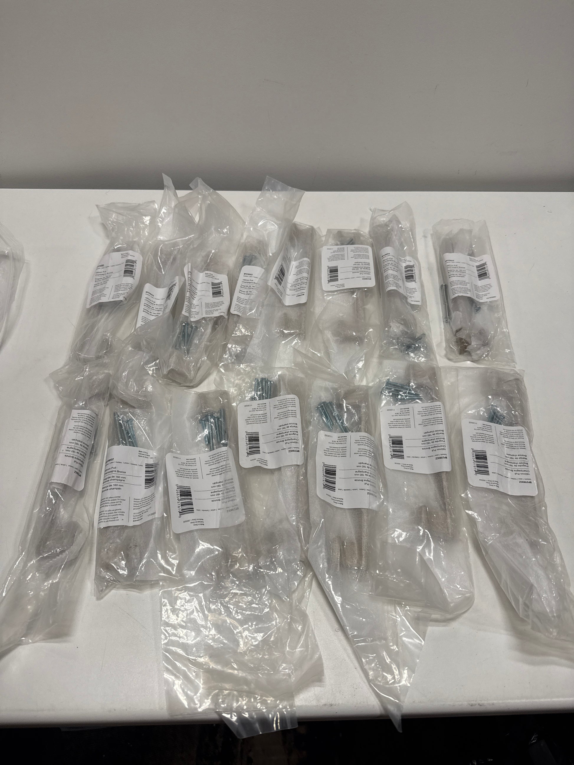 15 x Miseno MCPTRP4631 Alder 6-5/16 Inch Center to Center Bar Cabinet Pull - Champagne Bronze - *Tools Hardware & Misc