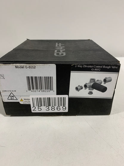 Graff G-8052 3/4" Two-Way Diverter Volume Control Rough in Valve