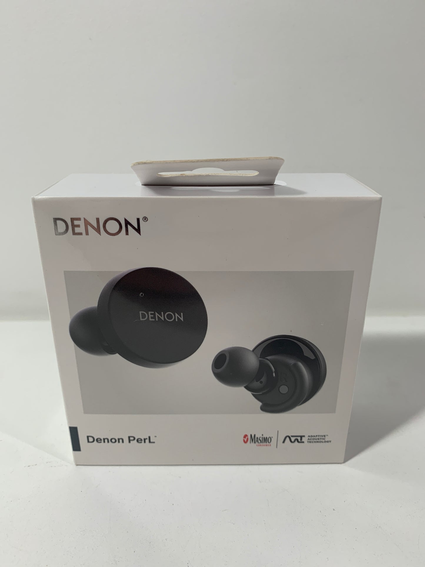 Denon - PerL True Wireless Active Noise Cancelling In-Ear Earbuds - Black