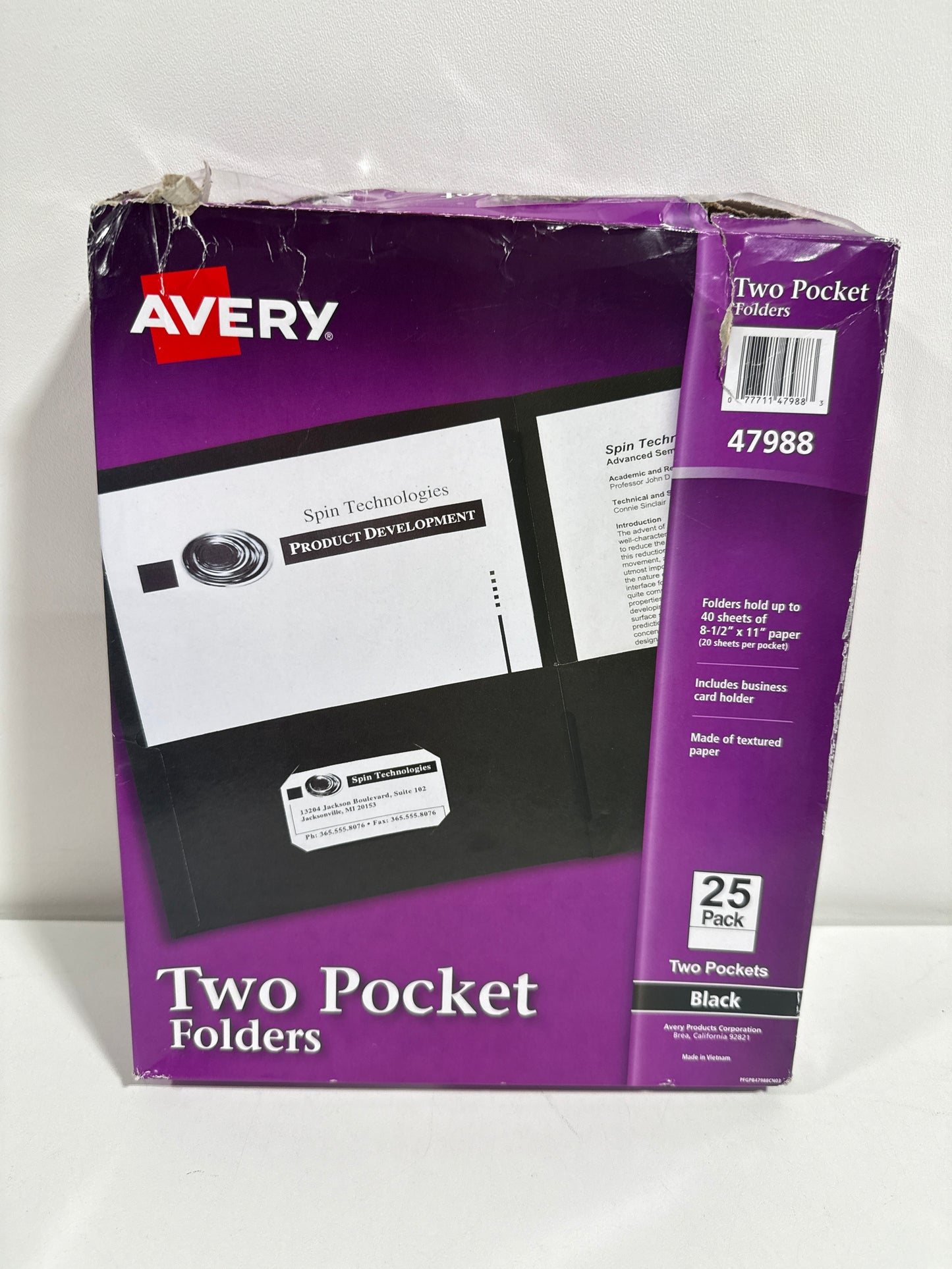 Avery Two Pocket Folders