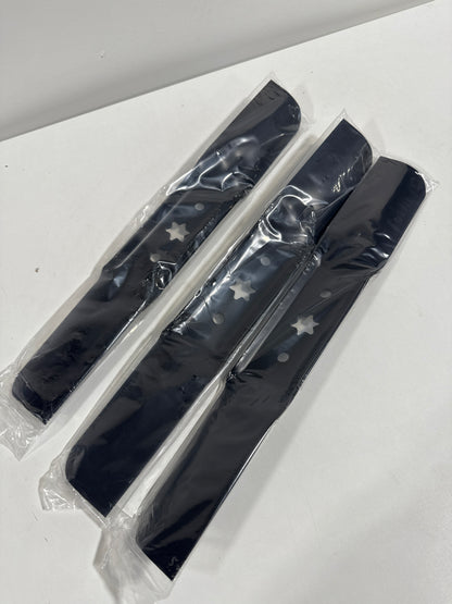 942-05052A Lawn Mower Blades Fit for MTD Cub Cadet Troy-Bilt 742-05052A RZT S50 XT1 GT50 LT50 XT2 G8200 G8300 ZS6700 Z550 T260 KH Zero Turn Mowers with 50" Deck Set of 3