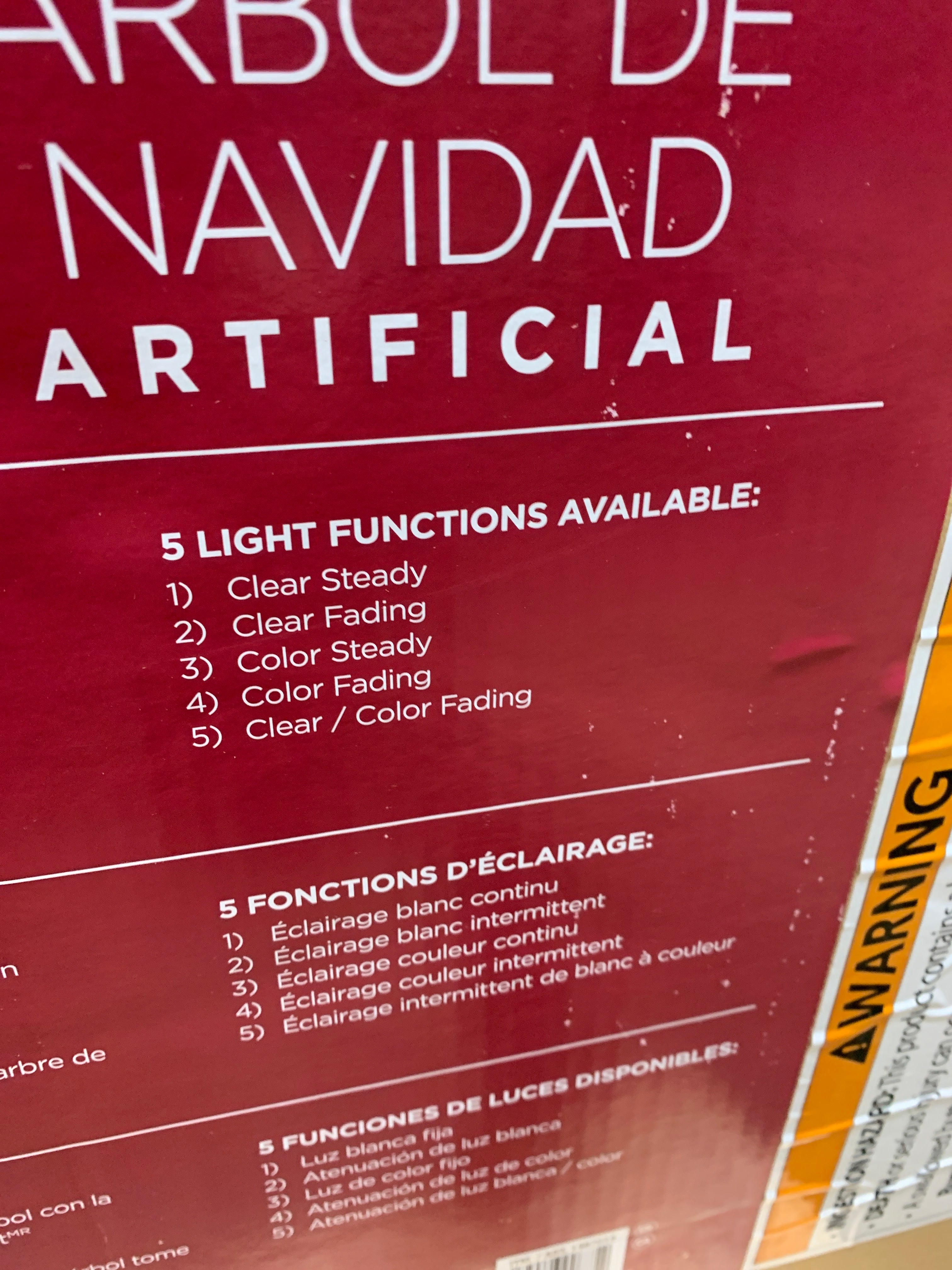 Kirkland 7.5 ft Pre-Lit Aspen EZ Connect Artificial Christmas Tree, 1,850 Color-Changing Radiant Micro LED Lights