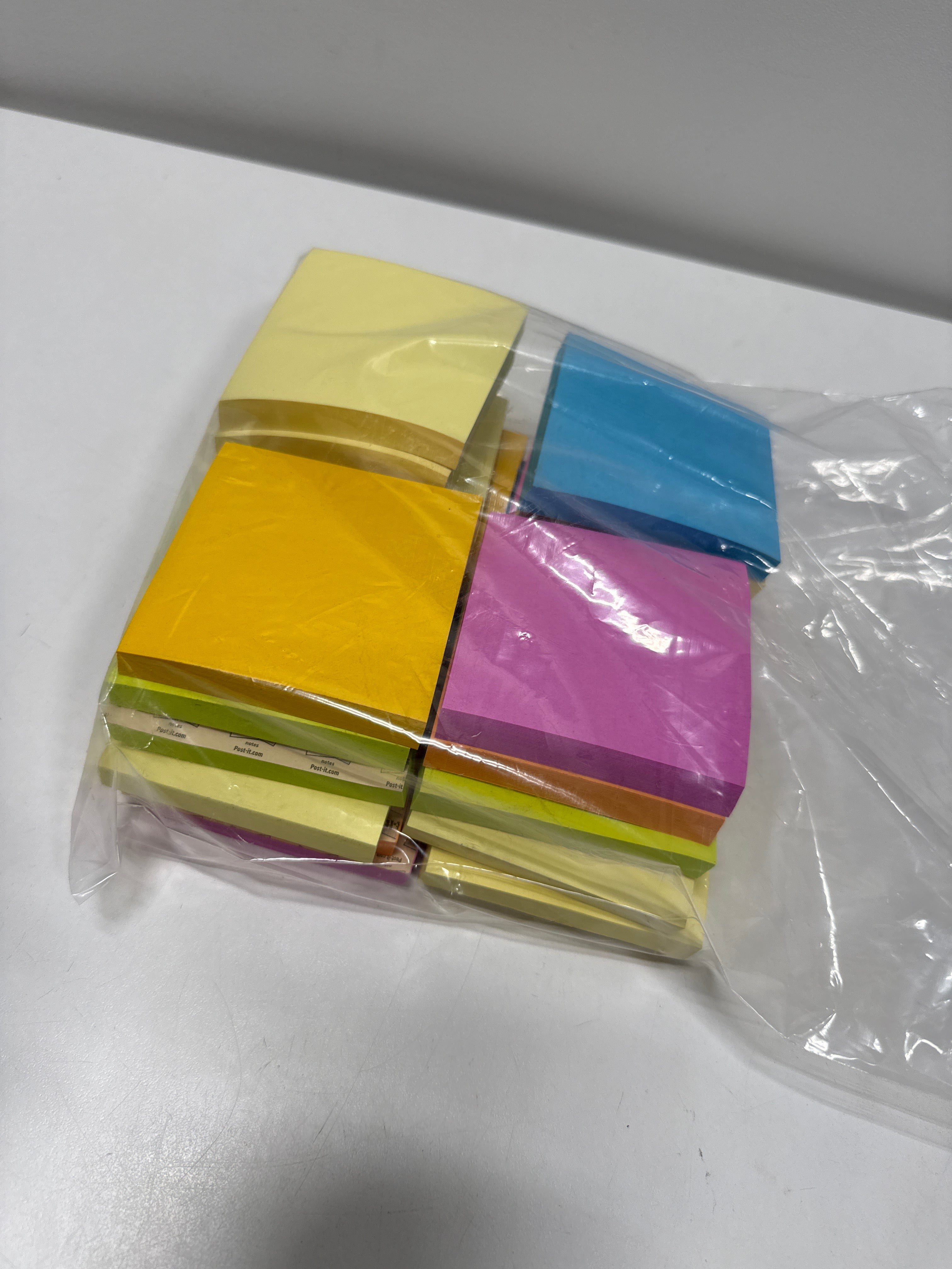 Post-it Notes, 3” x 3”, Assorted Bright Colors, 100 Sheets, 24 Pads