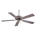 MinkaAire Contractor 52 Contractor 52" 5 Blade Indoor Ceiling Fan Brushed Steel Fans Ceiling Fans Indoor Ceiling Fans