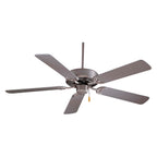 MinkaAire Contractor 52 Contractor 52" 5 Blade Indoor Ceiling Fan Brushed Steel Fans Ceiling Fans Indoor Ceiling Fans