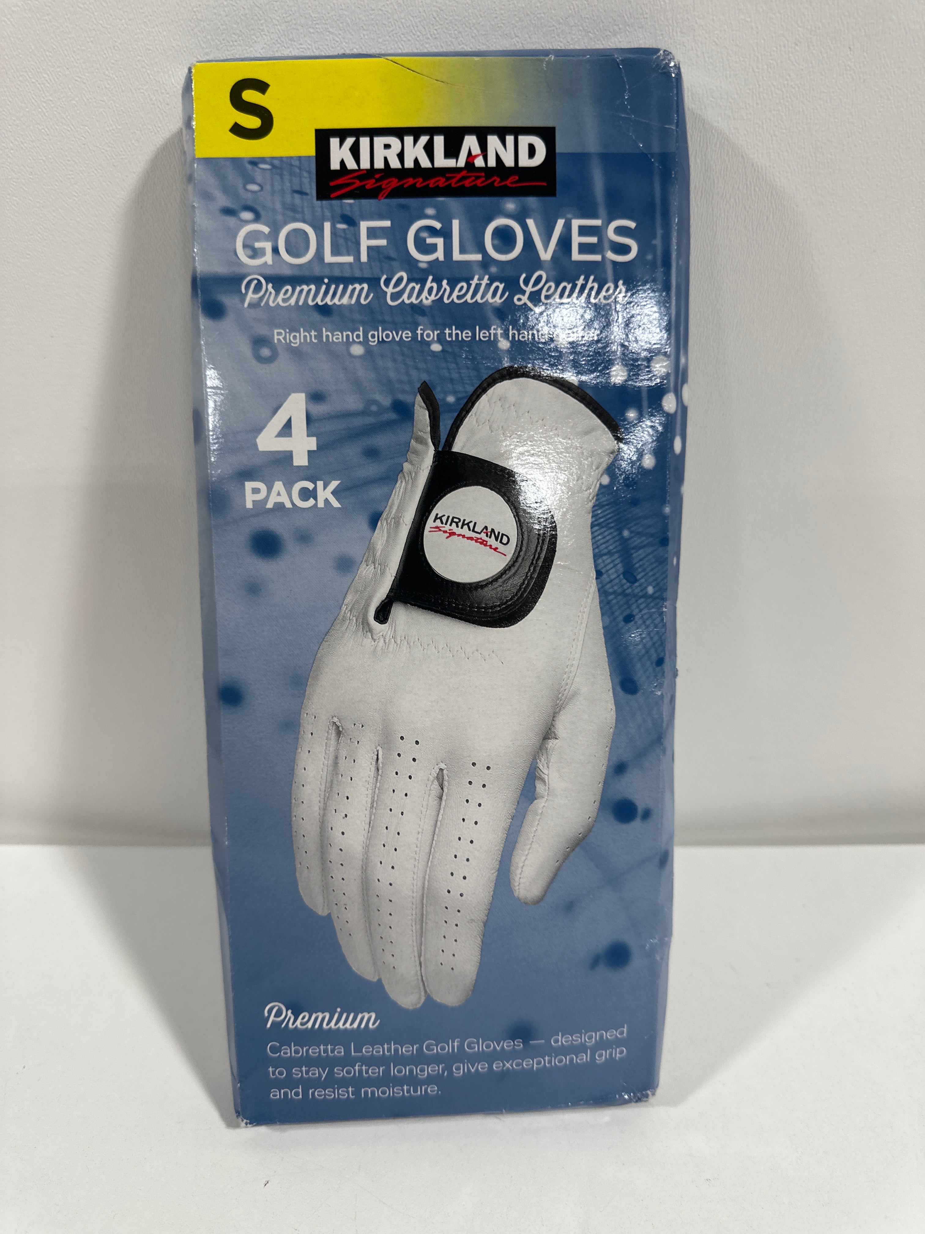 Kirkland Signature Leather Golf Glove Left Handed 4-pack Small - *Sporting Goods