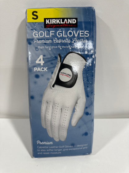 Kirkland Signature Leather Golf Glove Left Handed, 4-pack Small