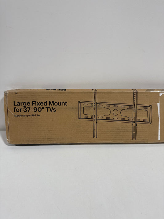 Best Buy Essentials - Fixed TV Wall Mount for Most 37–90" TVs - Black