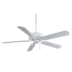 MINKA-AIRE F589-WH Sundowner 54" 5-Blade Ceiling Fan in White Finish with White Blades