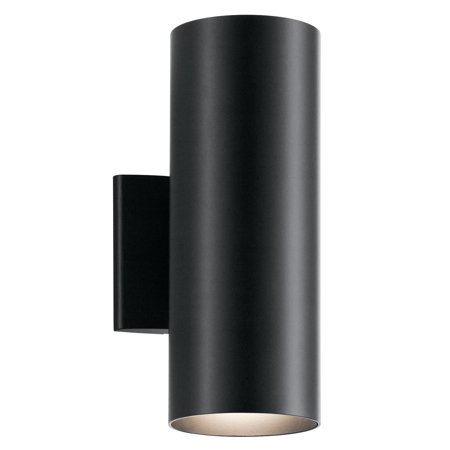 Kichler Lighting 12 Inch Tall 2 Light Outdoor Wall Light - 9244BK - Transitional