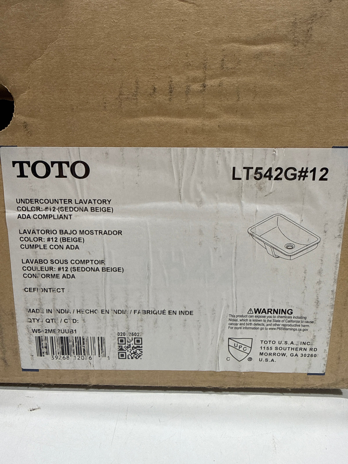 TOTO LT542G 19" Undermount Bathroom Sink with Overflow and CeFiONtect Ceramic Glaze Sedona Beige Sinks Bathroom Sinks Sinks Only