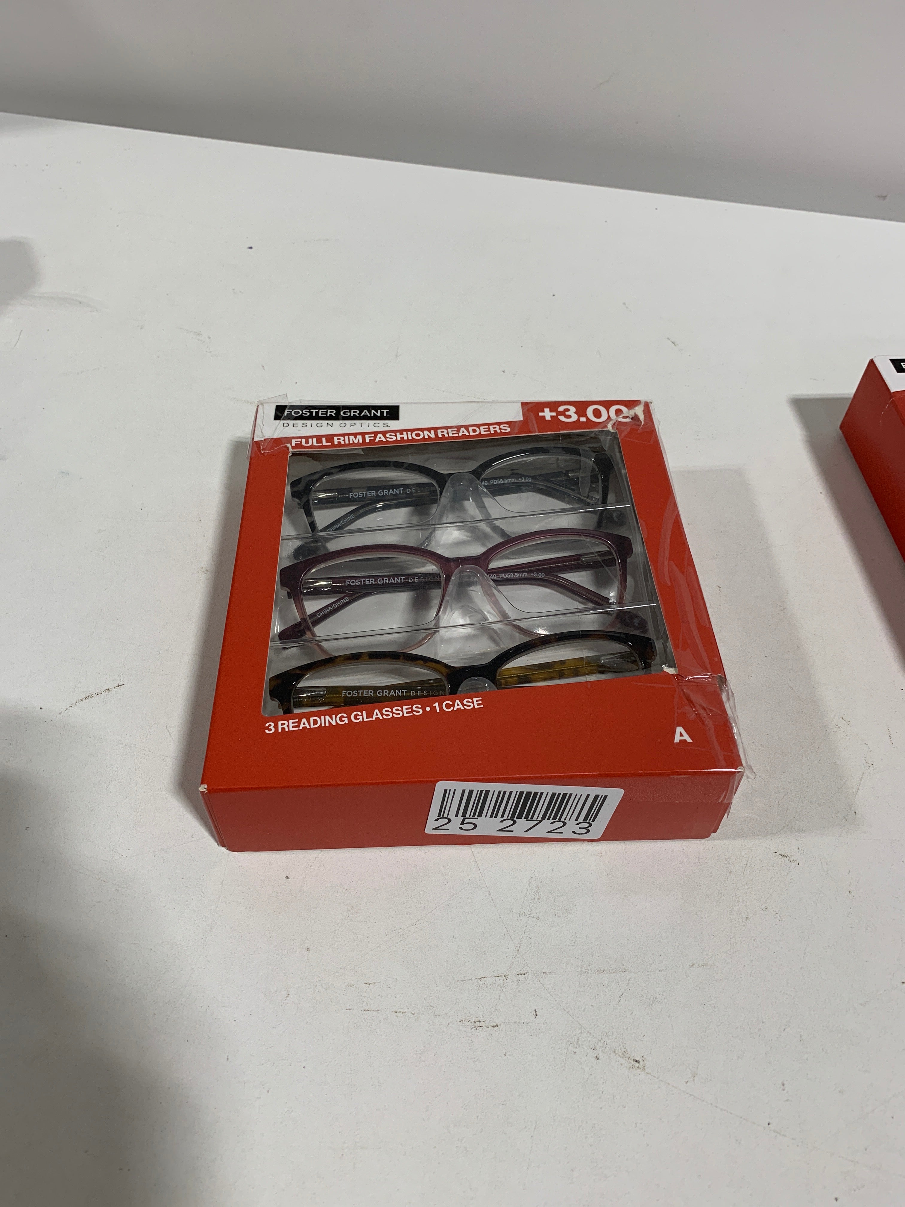 DesginOptics by Foster Grant Classic Reading Glasses +3.00 3 Count - *Health & Beauty