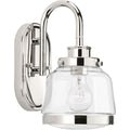 Polished Nickel One Light Bath from the Judson Collection