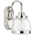 Polished Nickel One Light Bath from the Judson Collection